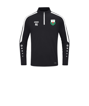JAKO Power Sweatshirt Kids Schwarz Weiss F800
