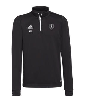 adidas Entrada 22 HalfZip Sweatshirt Kids Schwarz