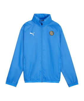 PUMA teamGOAL Allwetterjacke Kids Blau Weiss F02