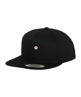Merch 5 Panel Classic Snapback Cap Black Black