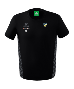 Erima Team Essential T-Shirt Schwarz Grau
