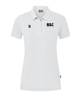 JAKO Organic Stretch Polo Shirt Damen Weiss F000