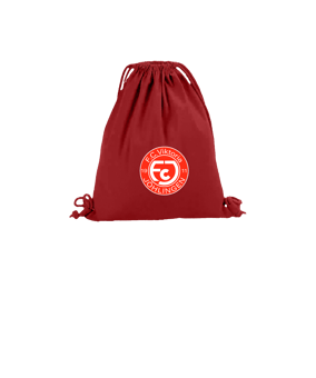 Merch Organic Premium Cotton Gymsack Classic Red | #logo