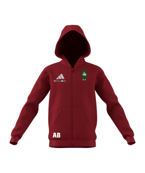 adidas Entrada 26 Kapuzenjacke Kids Rot
