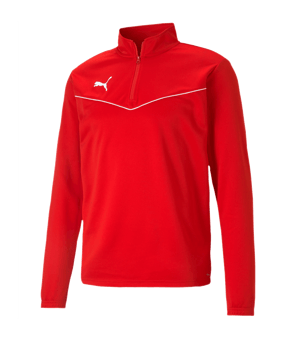 PUMA teamRISE HalfZip Sweatshirt Rot F01 - rot