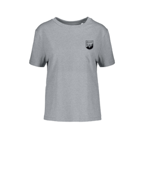 Merch Muser T-Shirt Women Heather Grey | #justlogo1c