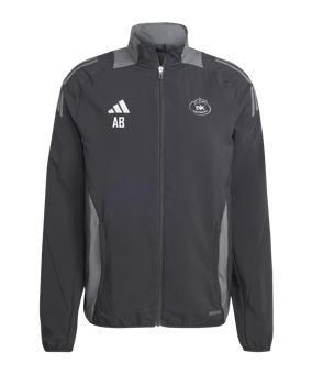 adidas Tiro 24 Competition Präsentationsjacke Schwarz Grau
