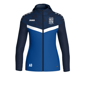 JAKO Iconic Kapuzenjacke Damen Blau F403
