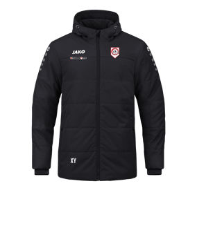 JAKO Team Coach Kapuzenjacke Schwarz F800
