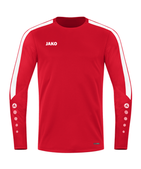 JAKO Power Sweatshirt Rot Weiss F100 - rot