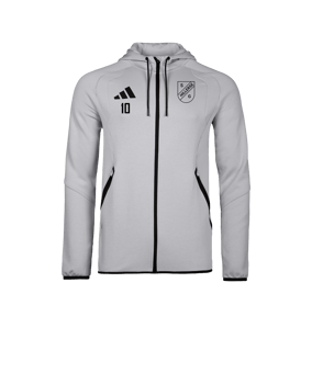 adidas Tiro Travel Hoody Grau