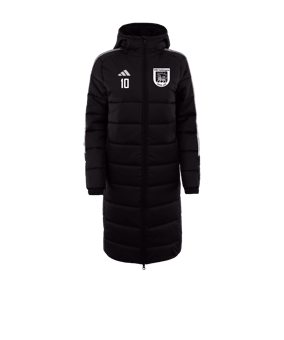 adidas Tiro 24 Long Coachjacke Schwarz Weiss