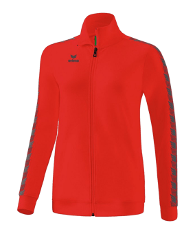 Erima Essential Team Tracktop Jacke Damen Rot Grau - rot