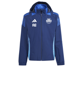 adidas Tiro 24 Competition Allwetterjacke Kids Blau