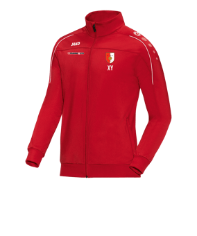 JAKO Classico Polyesterjacke Rot Weiss F01