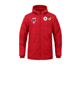 JAKO Team Coach Kapuzenjacke Kids Rot F100