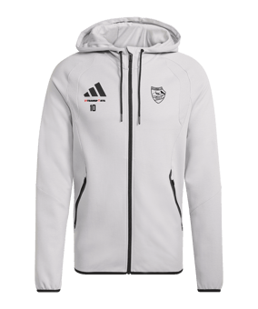 adidas Tiro Travel Hoody Grau