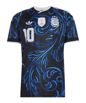 adidas AFA Argentinien Messi Trikot Away WM 2026 Schwarz - schwarz