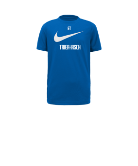 Nike Park 20 Swoosh T-Shirt Kids Blau Weiss F463