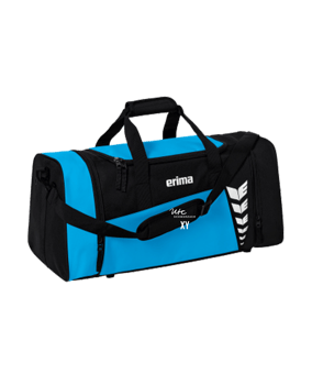 Erima Six Wings Sporttasche Gr. M Blau Schwarz 