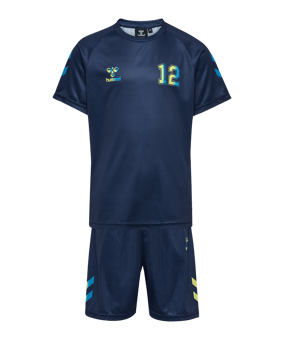 hummel Shimmer Trikot Set Kids Blau F7795 - blau