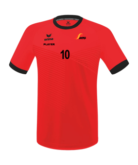 Erima Mantua Trikot Kids Rot Schwarz
