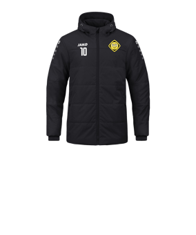 JAKO Team Coach Kapuzenjacke Kids Schwarz F800