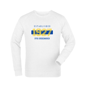 Merch Roller Sweatshirt White | #established