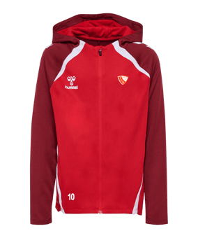 Hummel Lead 2.0 Kapuzenjacke Kids Rot F3713