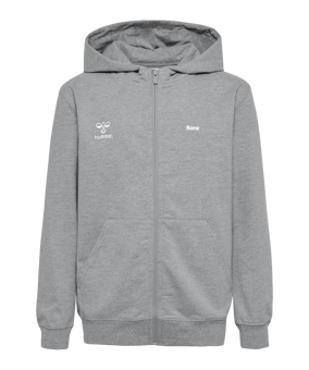 Hummel GO 2.0 Kapuzenjacke Kids Grau F2006