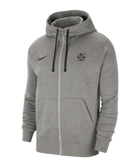 Nike Park 20 Fleece Kapuzenjacke Grau Schwarz F063
