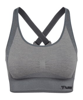 Hummel Mt Shine Seamless Sport-BH Damen Grau F1200 - grau