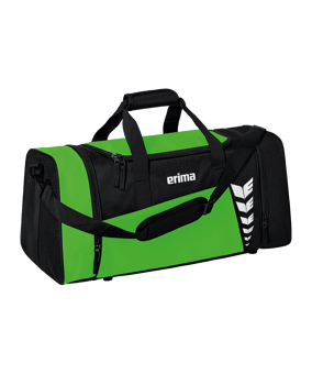 Erima Six Wings Sporttasche Gr. S Grün Schwarz - gruen