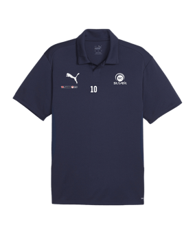 PUMA teamGOAL Poloshirt Blau Weiss F06