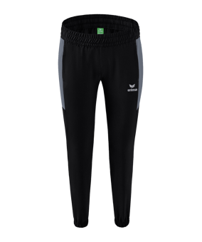 Erima Team Präsentationshose Damen Schwarz Grau - schwarz