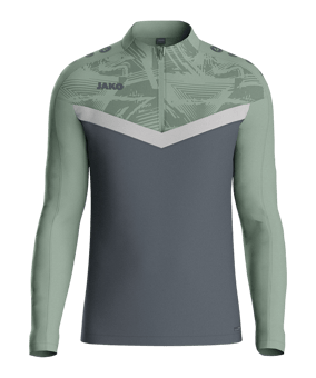 JAKO Iconic HalfZip Sweatshirt Grau F852 - grau
