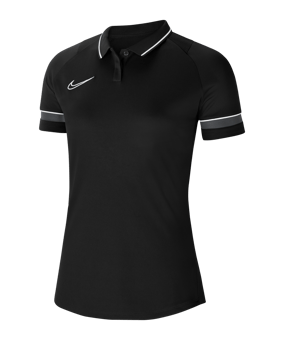 Nike Academy 21 Poloshirt Damen Schwarz Weiss F014 - schwarz
