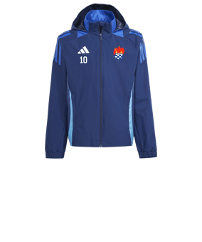 adidas Tiro 24 Competition Allwetterjacke Kids Blau