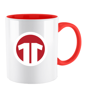 11Teamsports Tasse Bildmarke Rubin Red - rot