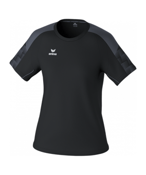 Erima EVO STAR T-Shirt Damen Schwarz Fschwarzslategrey - schwarz
