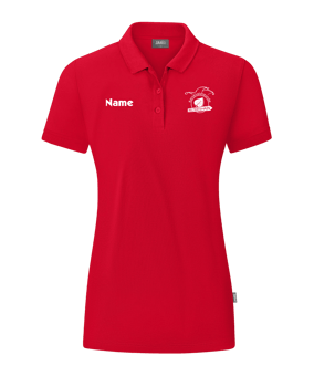 JAKO Organic Poloshirt Damen Rot F100