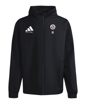 adidas Entrada 26 Regenjacke Schwarz