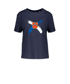 Merch Muser T-Shirt Women French Navy | #cross