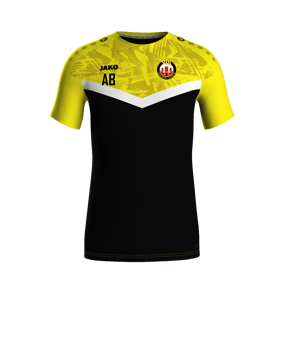 JAKO Iconic T-Shirt Schwarz Gelb F808