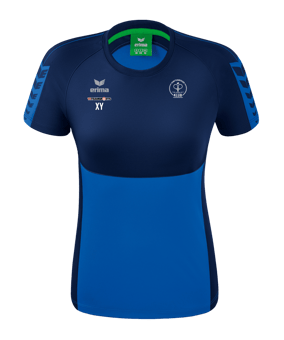 Erima Six Wings T-Shirt Damen Blau Dunkelblau