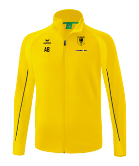 Erima Liga Star Trainingsjacke Gelb Schwarz 