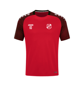 JAKO Performance T-Shirt Rot Schwarz F101