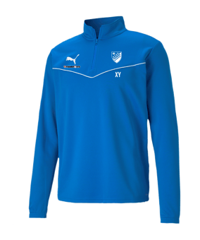 PUMA teamRISE HalfZip Sweatshirt Blau F02