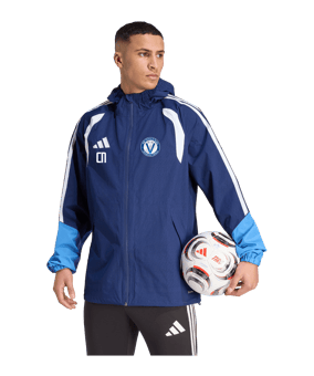 adidas Tiro 26 League Regenjacke Dunkelblau