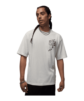 Jordan Brooklyn Graphic T-Shirt Weiß F133 - weiss